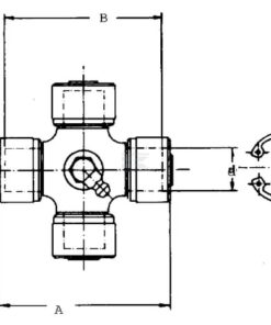 Cruceta Ø 30 x 82,4 mm Elbe