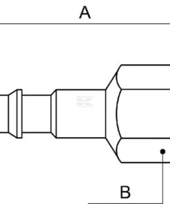 Male connector with 1/2" BSP F thread