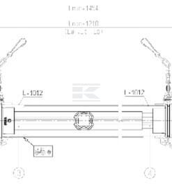 Transmisión TDF S8, L: 1210 mm, Bondioli&Pavesi