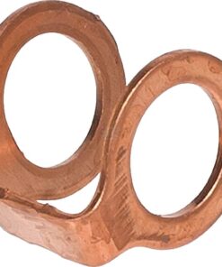 Arandela doble de cobre 6x11x1 H=8 mm