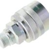 Racor rápido, 1/2" macho - 3/8" macho