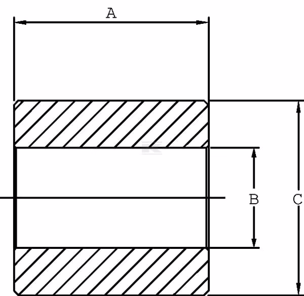 Casquillo 50 x 25,5 L=70 320 Bar