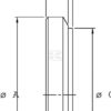 Base reforzada cilindro Ø160, B=45 mm