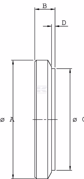 Base reforzada cilindro Ø80, B=30 mm 3 Base reforzada cilindro Ø80, B=30 mm