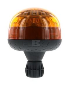 Baliza LED, 9 W, 10-30 V, ámbar, montaje en poste flexible Autoblok, doble destello, Ø128 mm x 172 mm, VENUS
