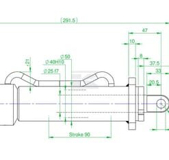 Conector rápido cilindro CW10 con válvula de retención