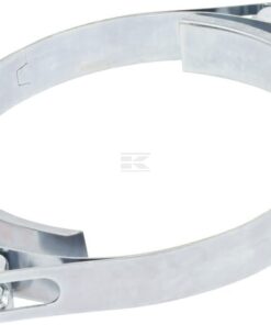 Abrazadera de manguera, 155-165 mm, con perno doble y banda doble, DIN912, cincado, Kramp
