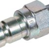 Racor rápido medición macho, cara plana, 1/8" NPT