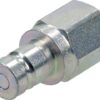 Racor rápido medición macho, cara plana, 1/4 NPT