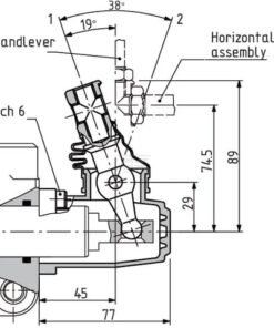 Válvula 3 vías DF25/3A-12L