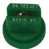 Tobera estándar, doble, chorro plano DG 110° 015 verde acero inoxidable TeeJet