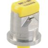 Tobera anti-deriva, venturi, doble chorro plano DGTJ 110° 02 amarillo acero inoxidable TeeJet