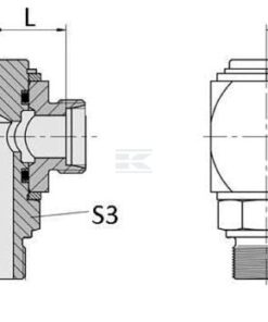 Acoplam. giratorio 10L R1/4