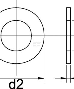 Arandela DIN125a M5x10x1 mm, acero inox. A4, Kramp