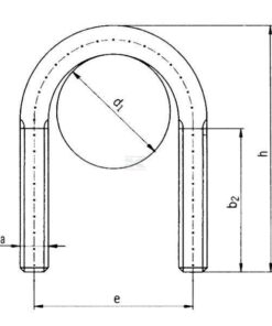 Abarcón U, M10, 60.3 mm - 2"