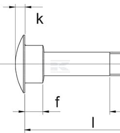 Perno de cabeza cuadrada y tuerca DIN 603 M12 x 50 acero 4.6 Kramp