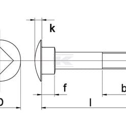Tornillo de segadora de discos M 12 x 25 10.9