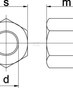 Tuerca hexagonal alta DIN 6330 M16 x 2,00 acero Clase 10 Kramp 3 Tuerca hexagonal alta DIN 6330 M16 x 2,00 acero Clase 10 Kramp