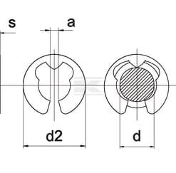 Anilla de seguridad 8 mm 8 Anilla de seguridad 8 mm