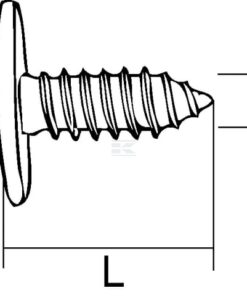 Tornillo autorroscante Ø 4,8 x 16 mm, 6-puntas, hexagonal, de 8 mm, DIN 6901, Kramp