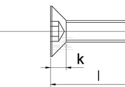 Tornillo avellanado Allen DIN7991 M4x20, acero inox. A2, Kramp