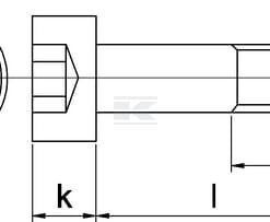 Tornillo Allen DIN912 M10x25, acero 12.9, Kramp