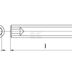 Pasador roscado DIN 913 M5 x 16 acero 45H Kramp 5 Pasador roscado DIN 913 M5 x 16 acero 45H Kramp