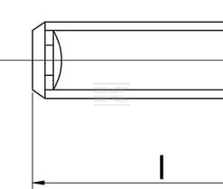 Pasador roscado DIN916 M12x25, acero 45H, Kramp