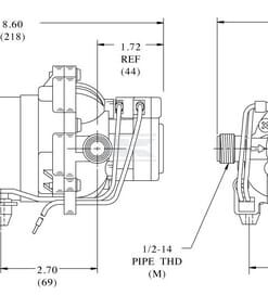 Bomba de diafragma 12 V 13,2 L