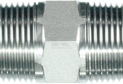 Adaptador recto 1/8" NPT acero inox.
