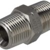 Adaptador recto 3/8" NPT acero inox.