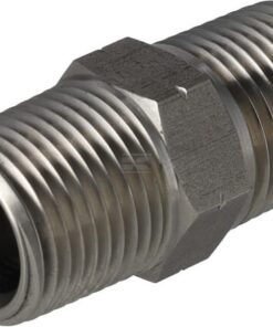 Adaptador recto 1/2" NPT acero inox.