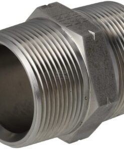 Adaptador recto M/M 1-1/2" NPT acero inox.