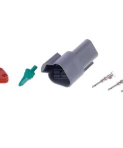 Juego de conectores DT de 3 clavijas macho