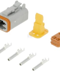 Juego de conectores DT de 4 clavijas hembra