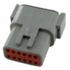Caja para enchufe 12 polos, macho DTM