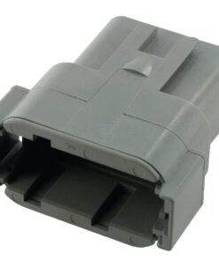 Caja para enchufe 12 polos, macho DTM