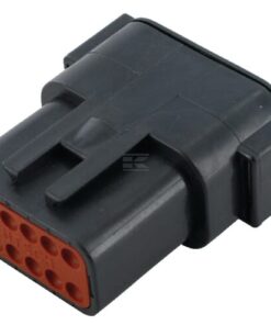 Caja para enchufe 12 polos, macho DTM