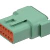 Caja para enchufe 12 polos, macho DTM-C