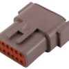 Caja para enchufe 12 polos, macho DTM