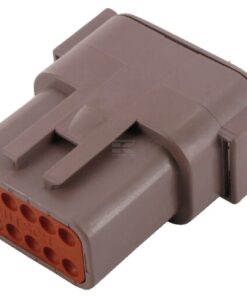 Caja para enchufe 12 polos, macho DTM