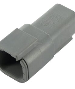 Caja para enchufe 4 polos, macho DTM