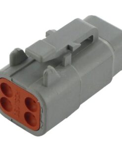 Carcasa para enchufe 4 polos, hembra DTM