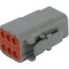 Carcasa para enchufe 6 polos, hembra DTM
