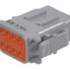 Caja para enchufe 8 polos, hembra DTM 2 Caja para enchufe 8 polos, hembra DTM
