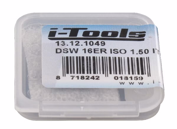 Pl. macho roscar 16ER ISO 1,50 2 Pl. macho roscar 16ER ISO 1,50