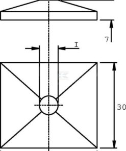 Abrazadera compl. 15x15mm (1)