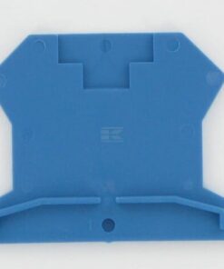 Placa final azul