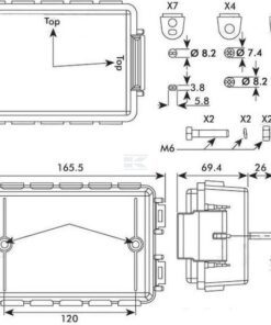 Caja conex. de cables 10 Passe