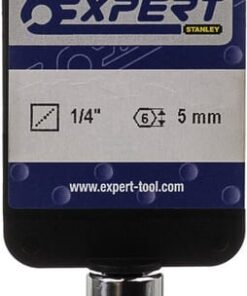 Pt. llave vaso 1/4" hex., 5mm